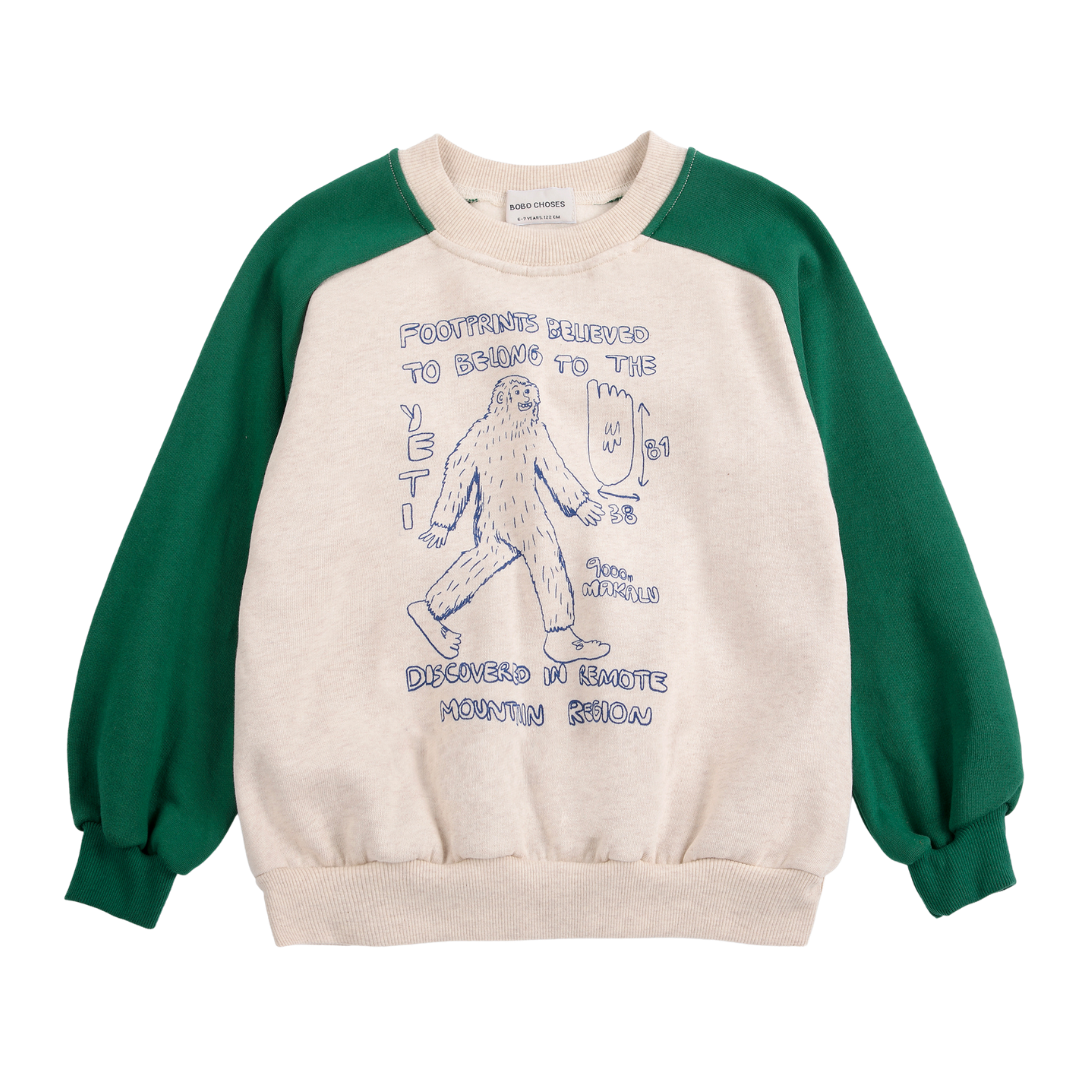 Mr. Footish Raglan Sweatshirt - Offwhite