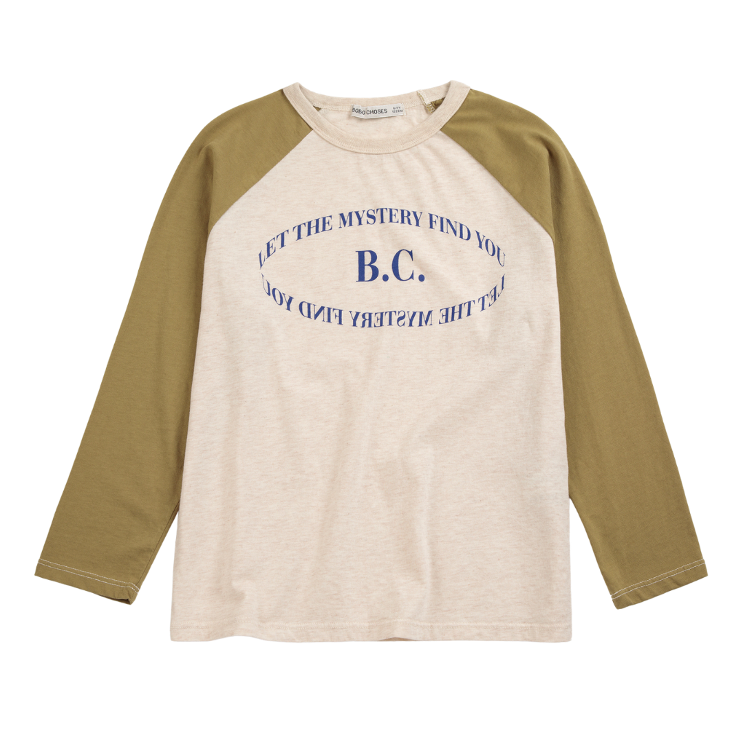 Mystery Bc Raglan Sleeves T-Shirt - Beige