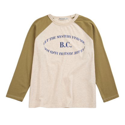 Mystery Bc Raglan Sleeves T-Shirt - Beige