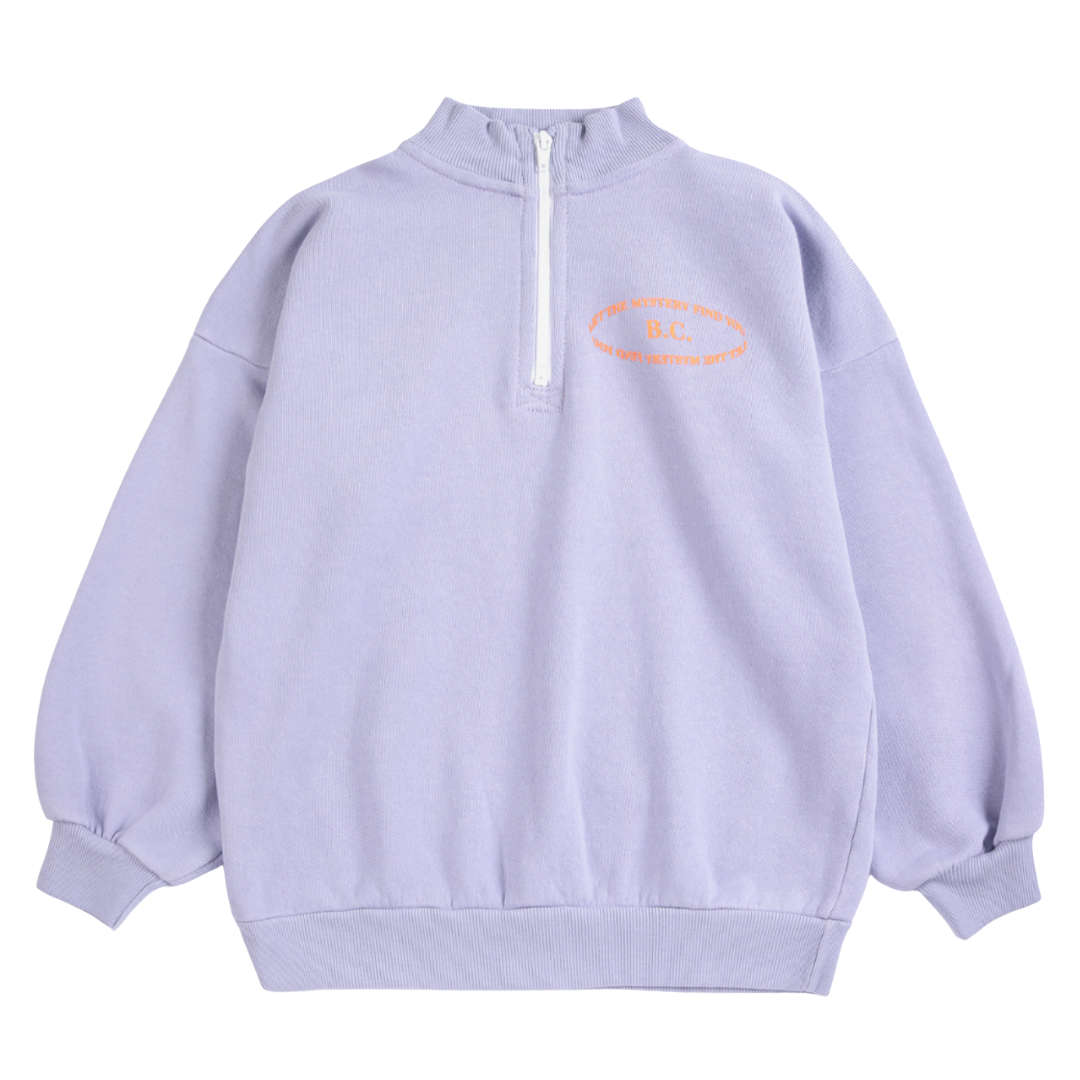 Mystery Bc Half Zipped Sweatshirt - Lavender