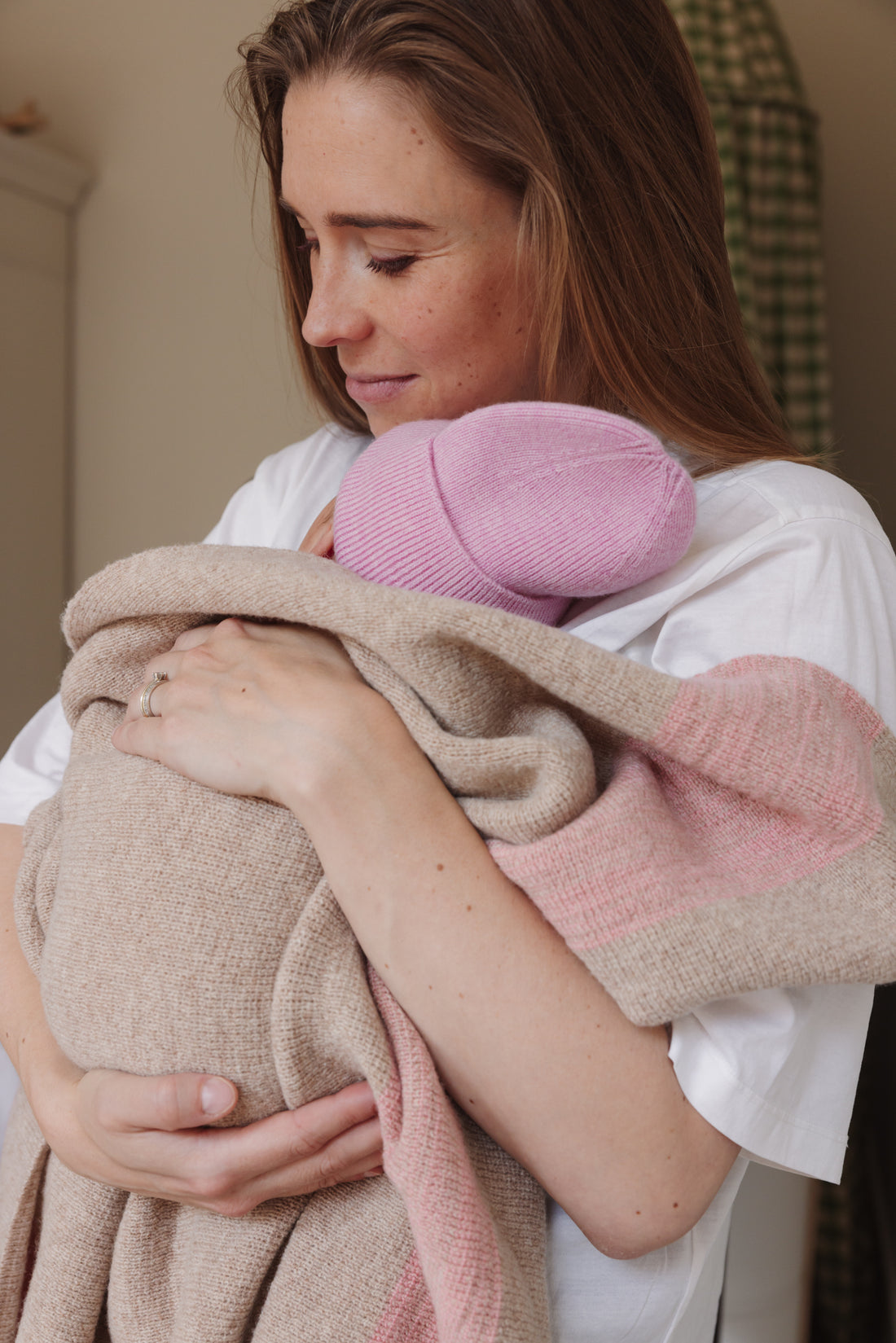 Beanie Fonzie Newborn - Cotton Candy