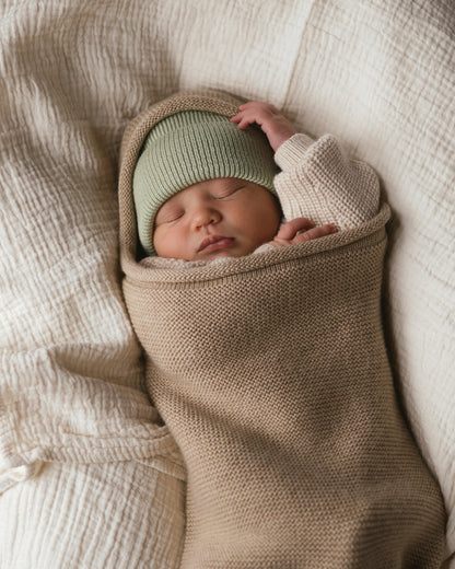 Beanie Fonzie Newborn - Mint