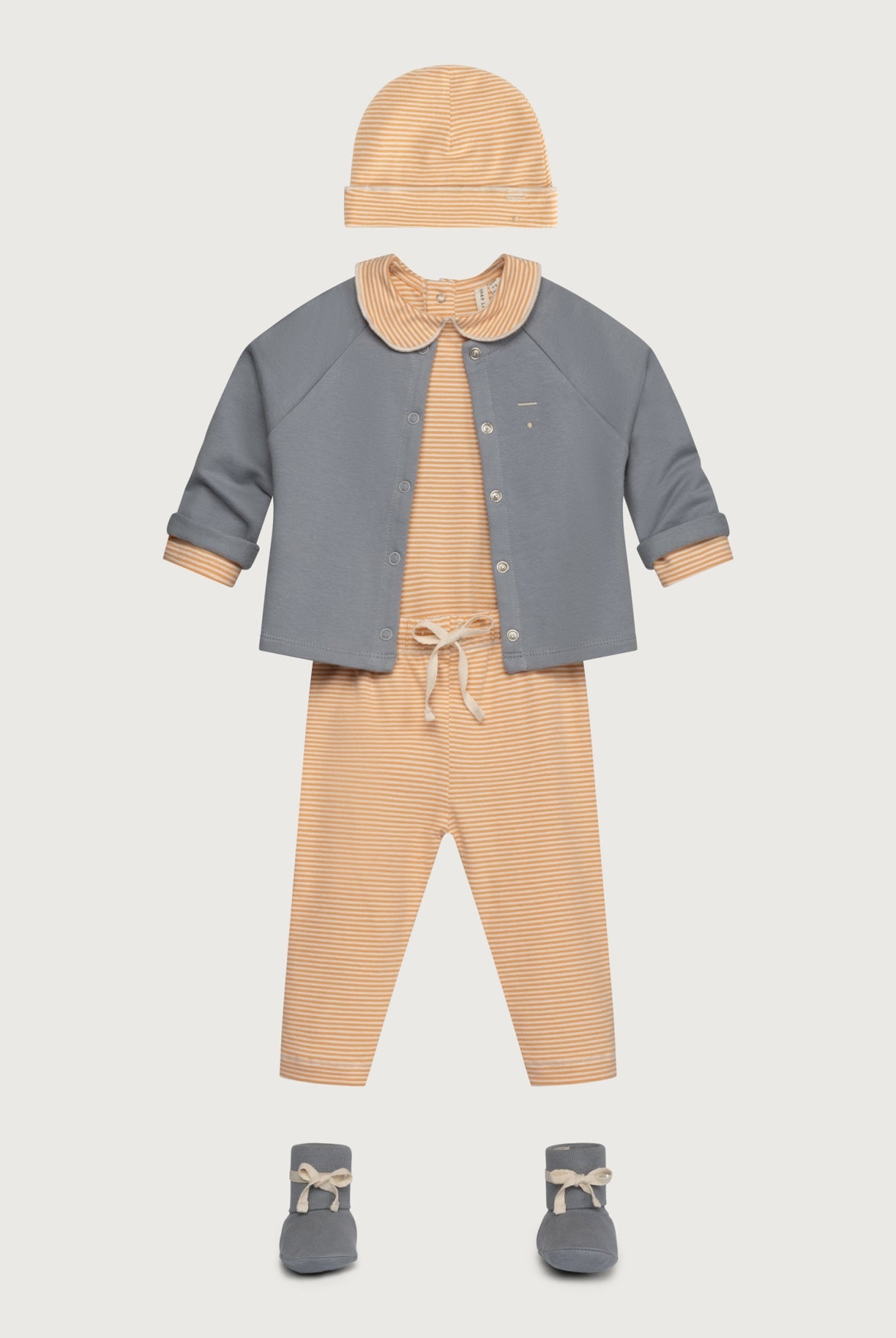 Baby Leggings Gots - Melon - Cream