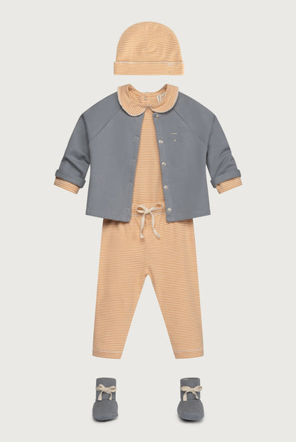 Baby Leggings Gots - Melon - Cream