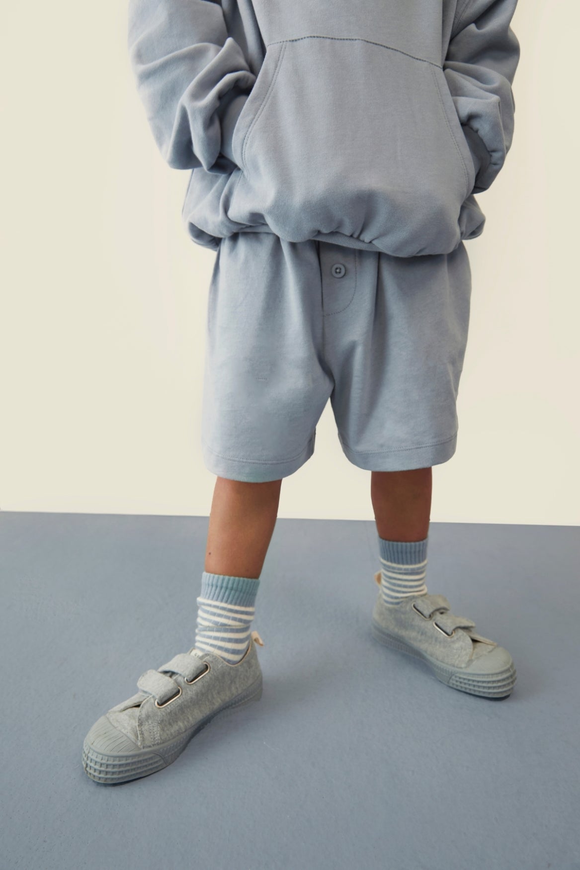 Button Shorts Gots - Stone Gray