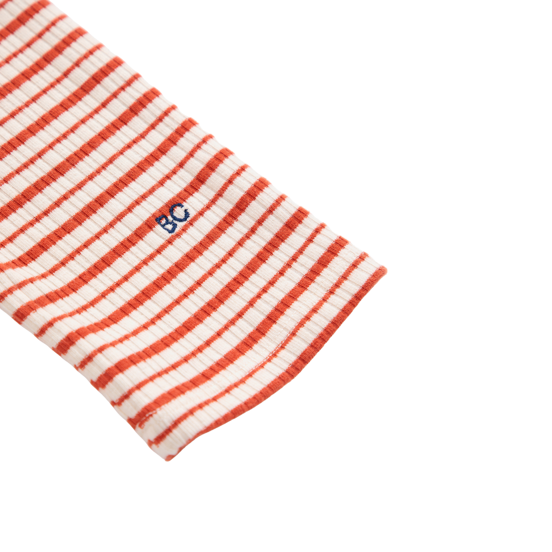 Bc Red Stripes Leggings - Offwhite