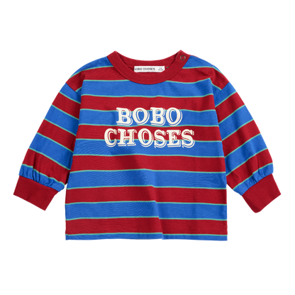 Bobo Choses Embossed Stripes T-Shirt - Multicolor