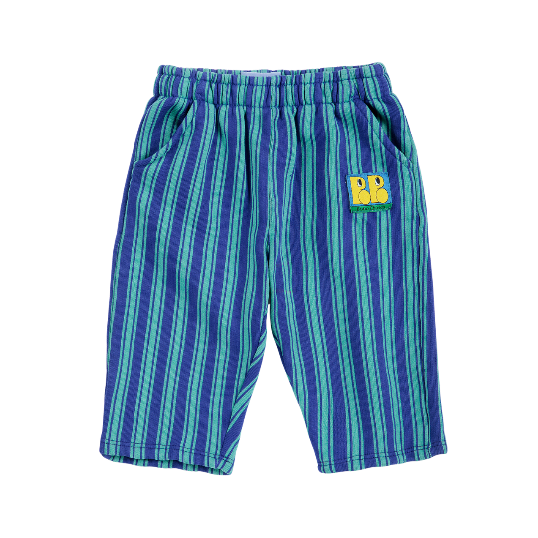 Booo Bo Choses Tag Stripes Jogging Pants - Blue