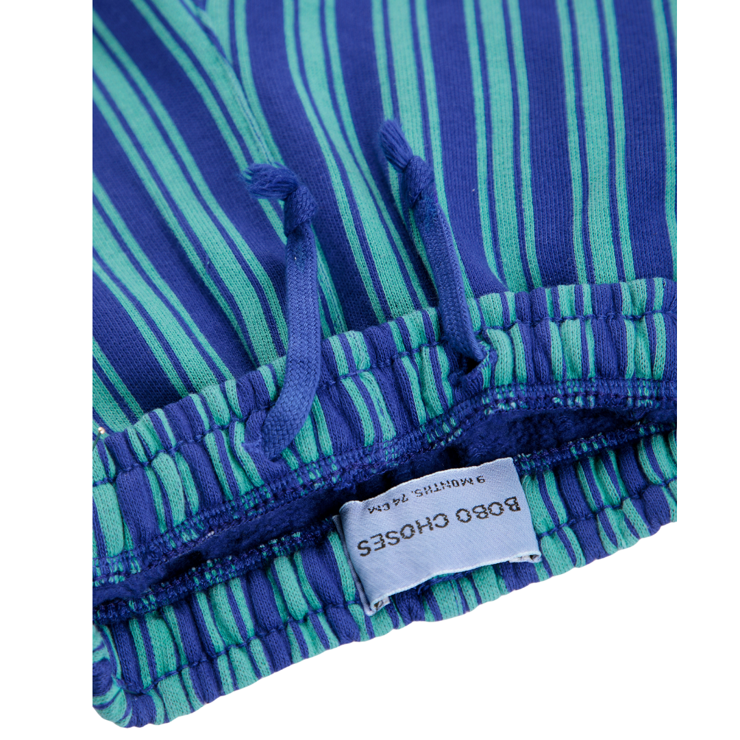 Booo Bo Choses Tag Stripes Jogging Pants - Blue