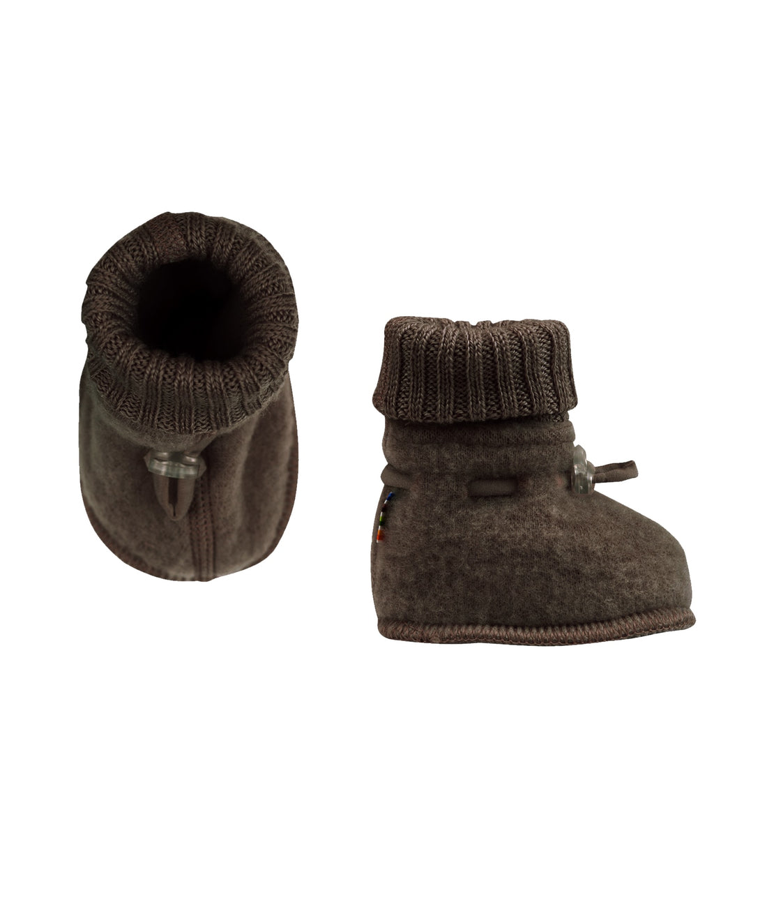 Baby Booties Merino Wol - Bruin