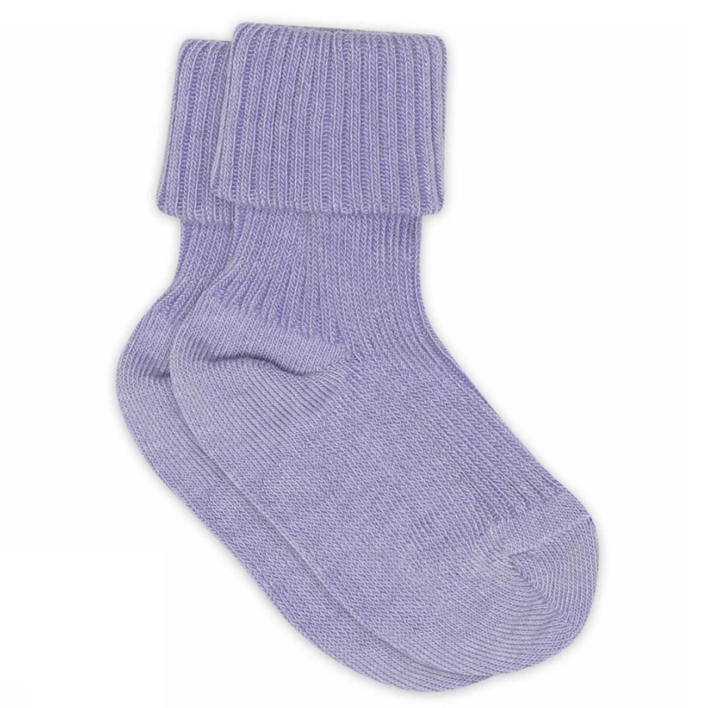 Cotton Rib Baby Socks - Violet Tulip