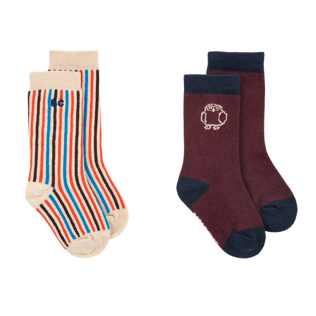 Curious Owl Socks Pack - Red