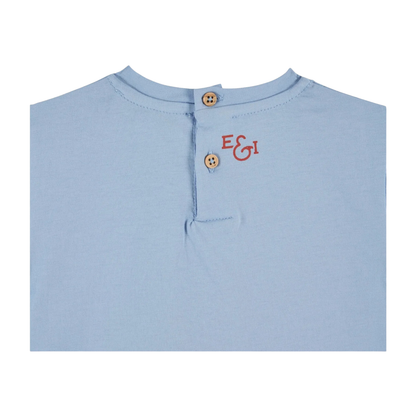 T-shirt Aardbei - Licht Blauw