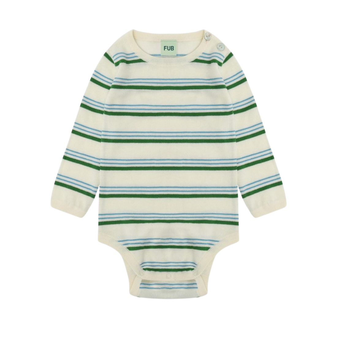 Baby Ls Body - Ecru/Pine