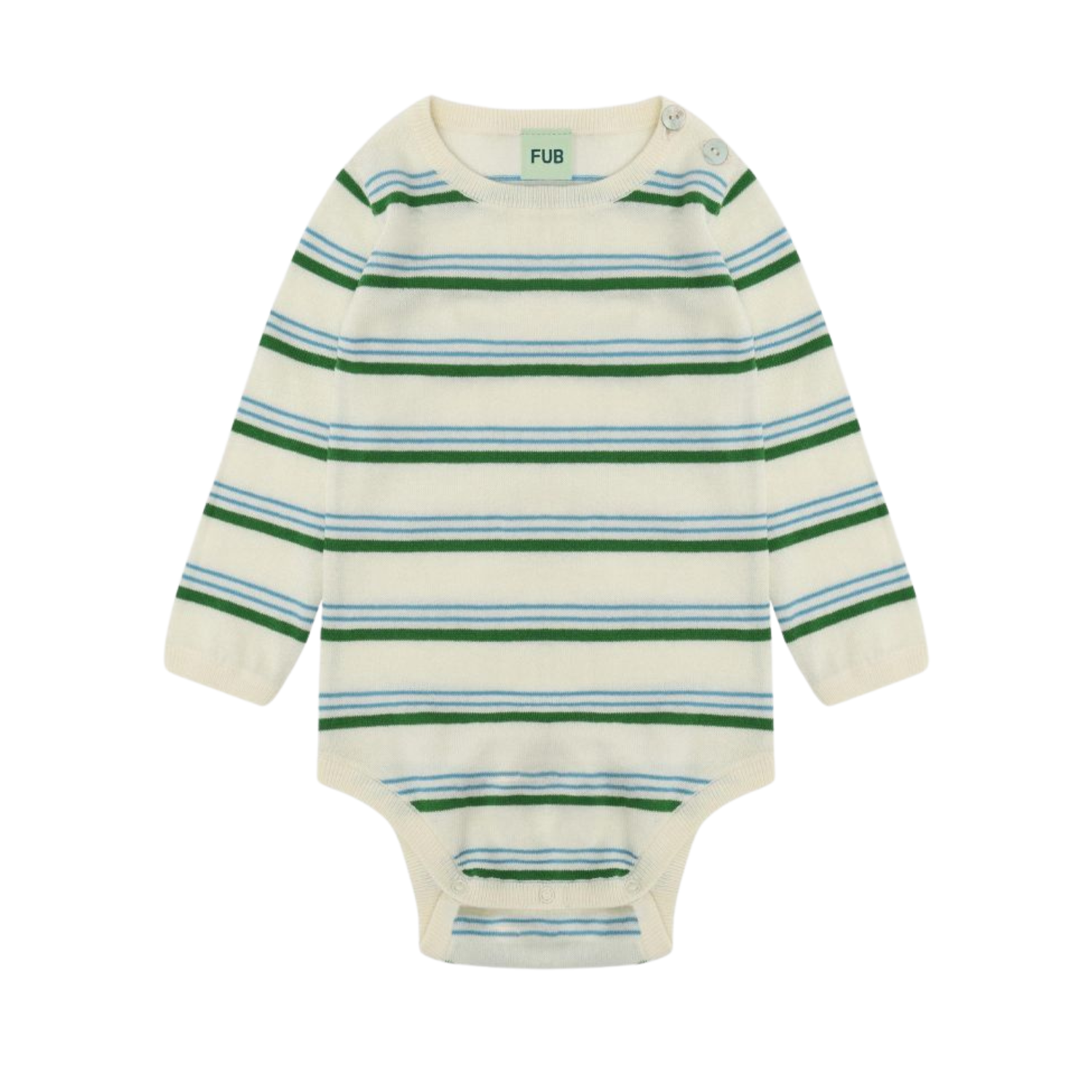 Baby Ls Body - Ecru/Pine