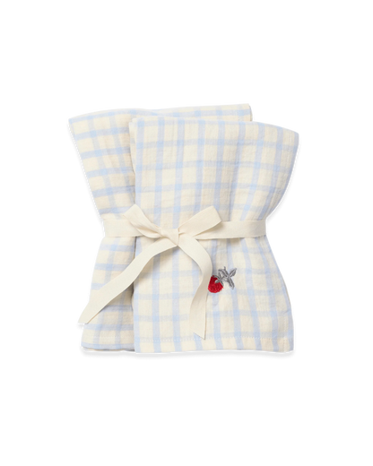 Hydrofiele Doeken 2 stuks - Gingham Sky Blue