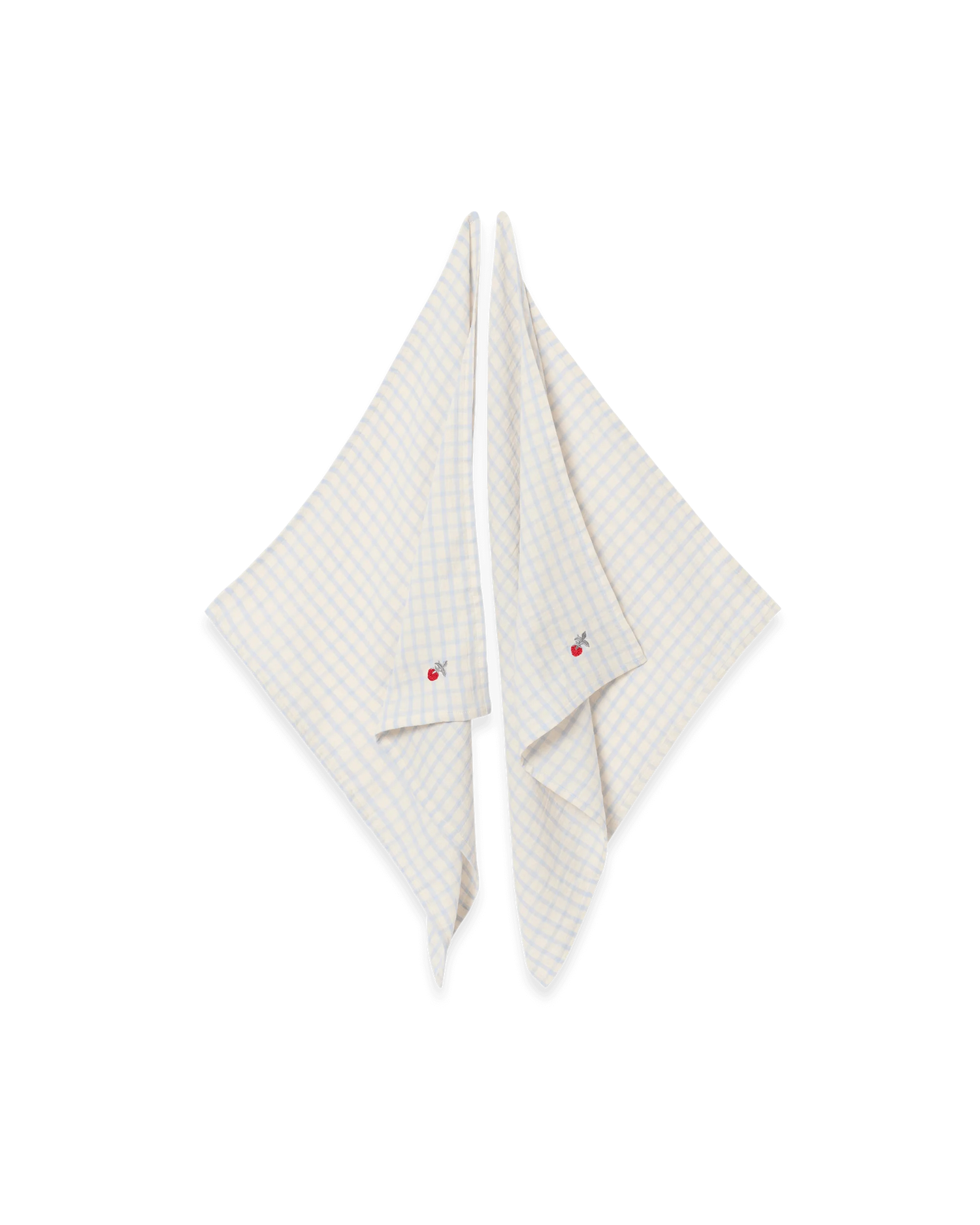 Hydrofiele Doeken 2 stuks - Gingham Sky Blue