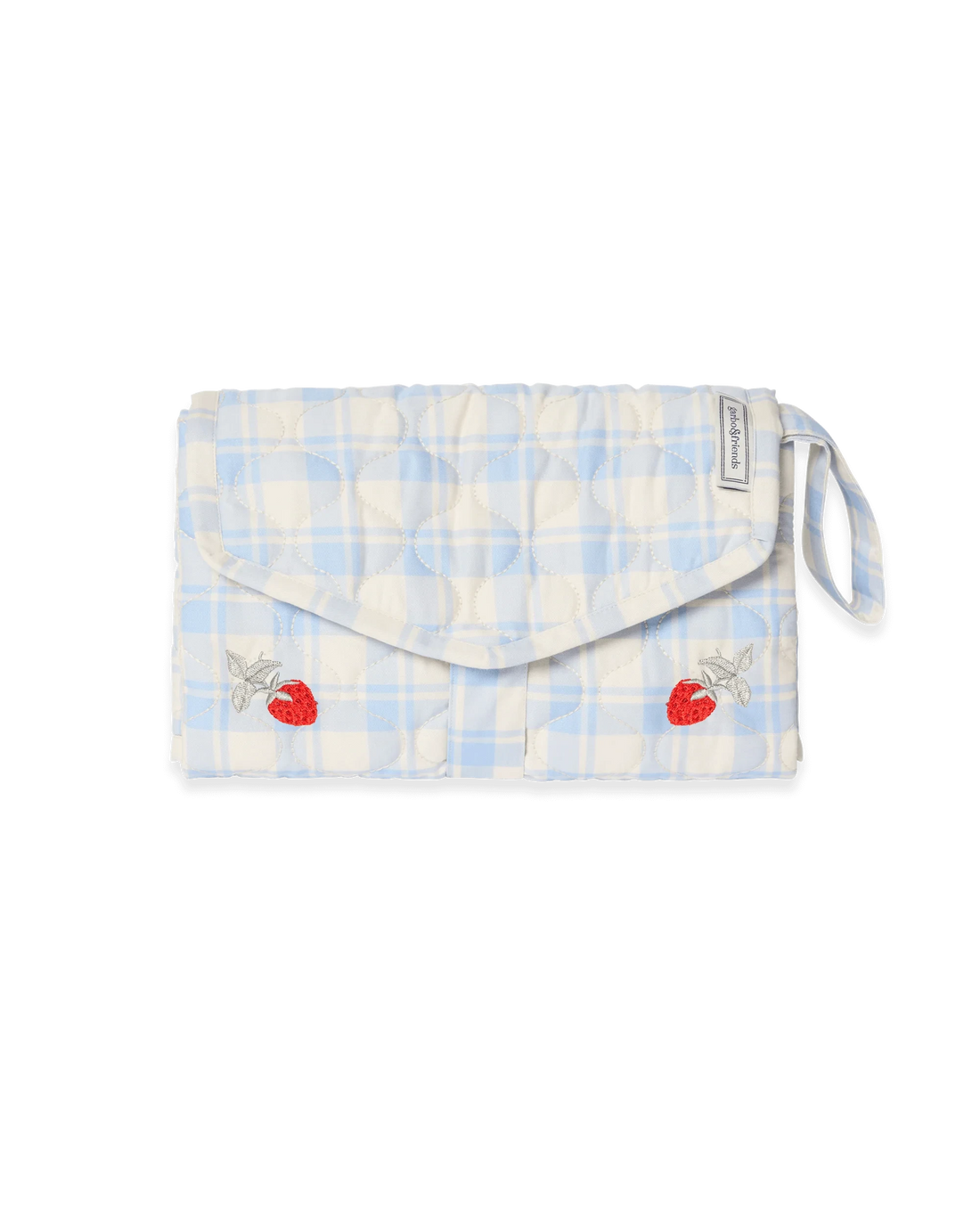 Verschoonmat to go - Plaid Sky Blue