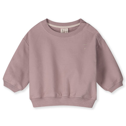 Baby Dropped Shoulder Sweater GOTS - Berry