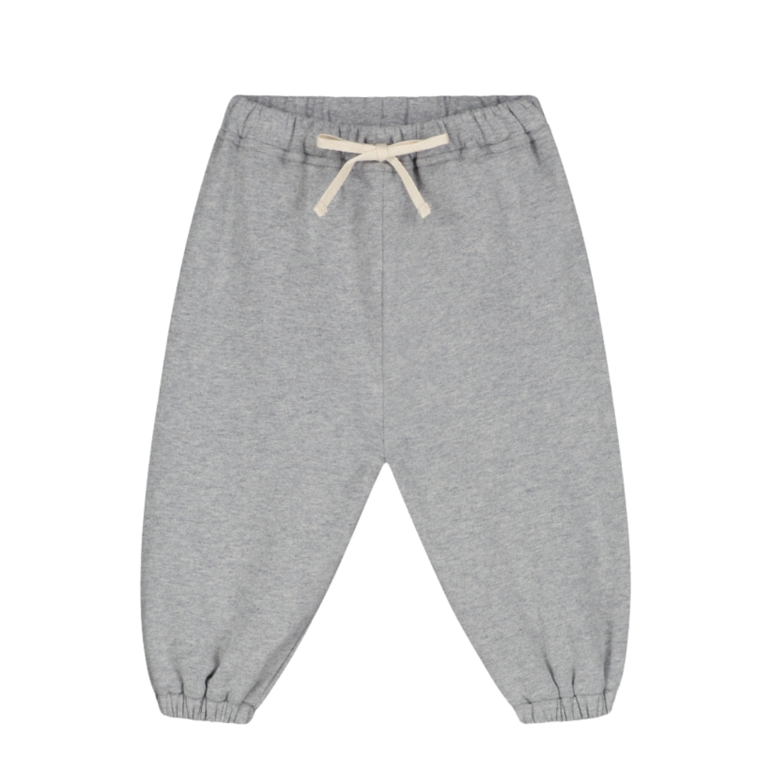 Baby Track Pants Gots - Gray Melange
