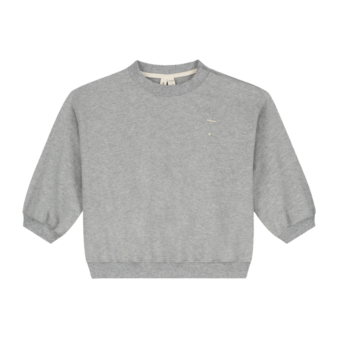 Baby Dropped Shoulder Sweater Gots - Gray Melange
