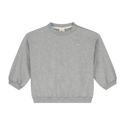 Baby Dropped Shoulder Sweater Gots - Gray Melange