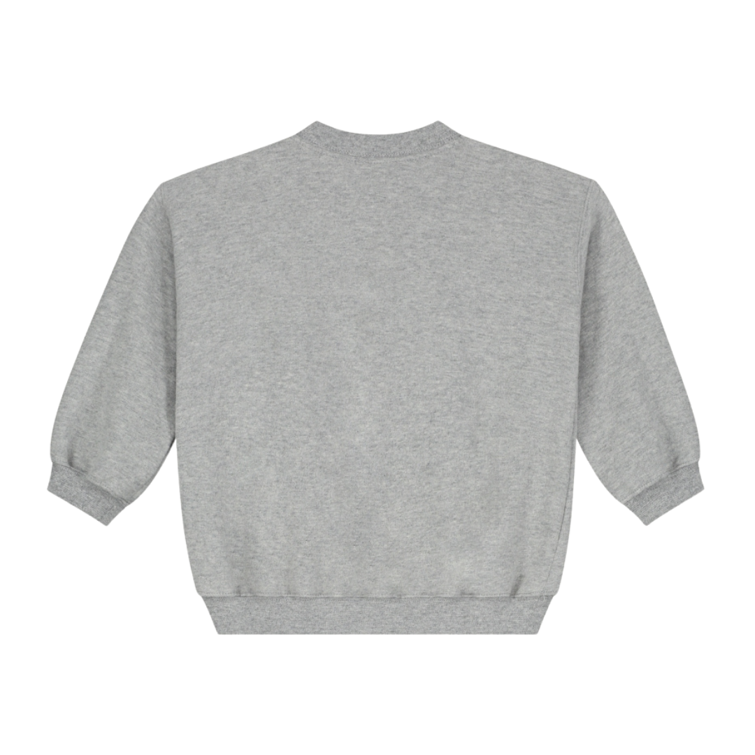 Baby Dropped Shoulder Sweater Gots - Gray Melange