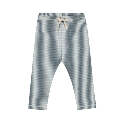 Baby Leggings Gots - Blue Gray - Cream