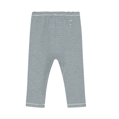 Baby Leggings Gots - Blue Gray - Cream