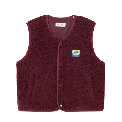 Hoktown Teddy Gilet - Bordeaux