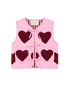 Honey Mini Vest - Burgandy Hears