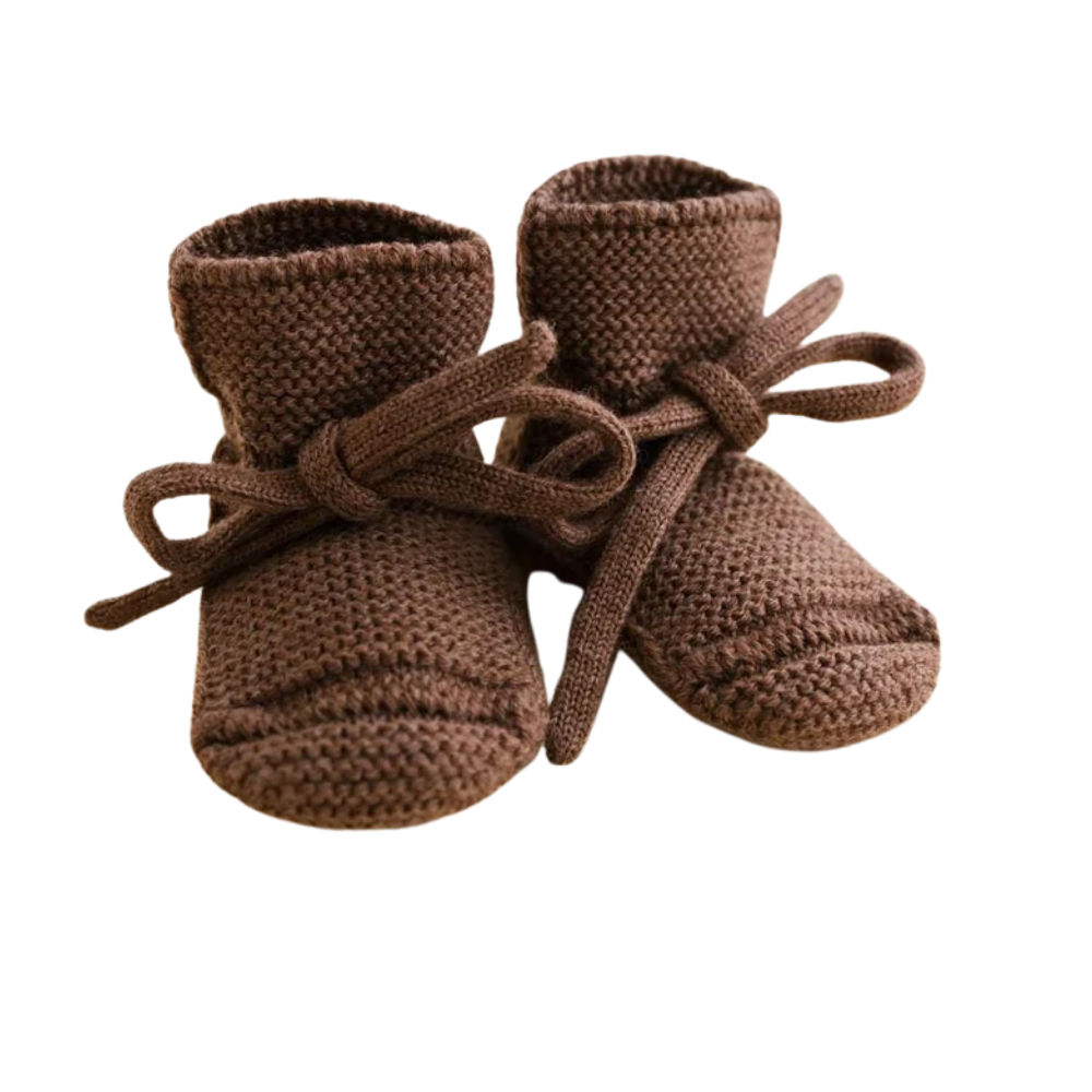 Hvid Booties - Mocha