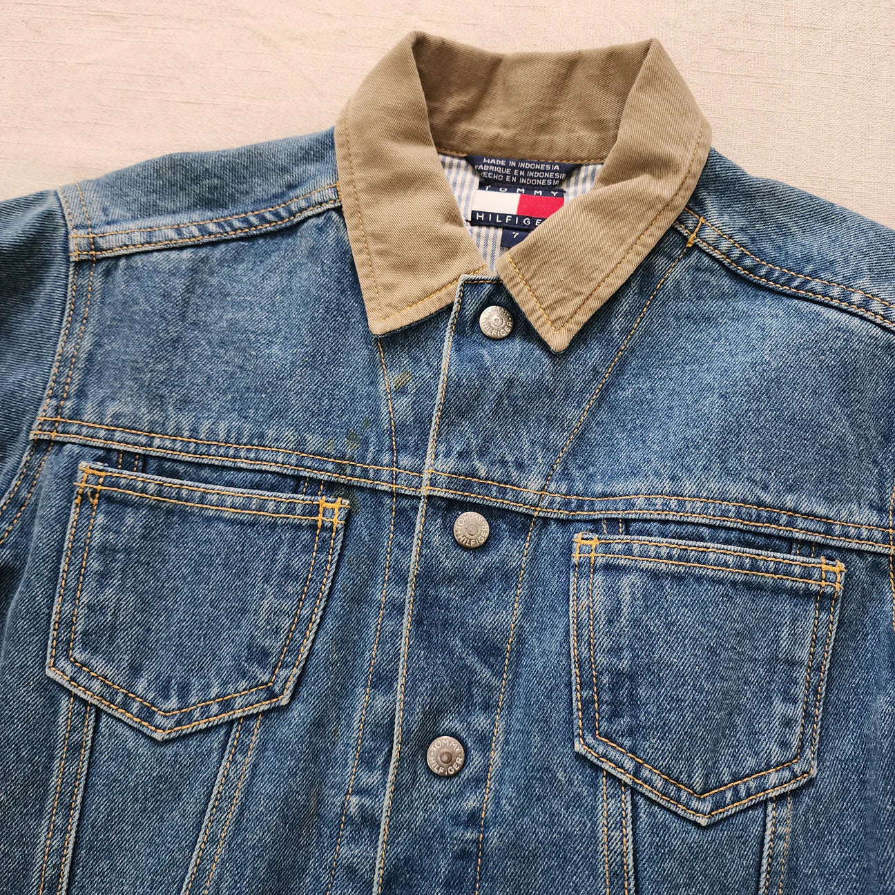 Vintage Tommy Hilfiger Denim Jacket Kids 6/7Y