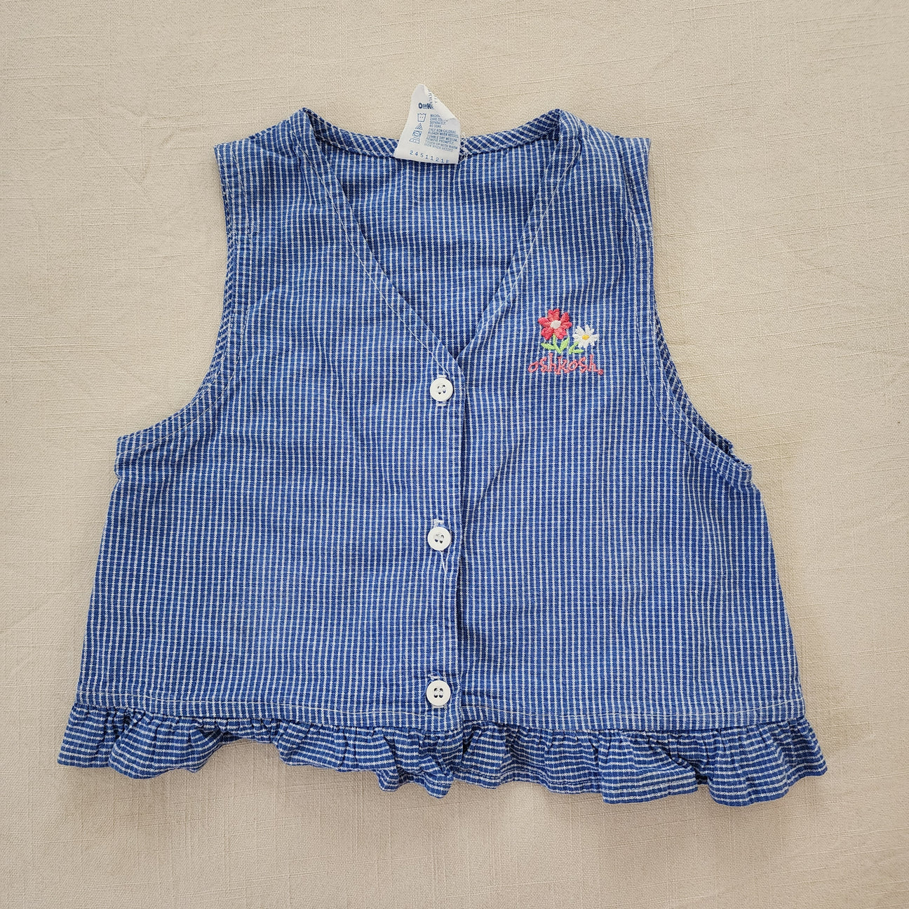 Vintage Oshkosh Floer Embroidered Top 4Y