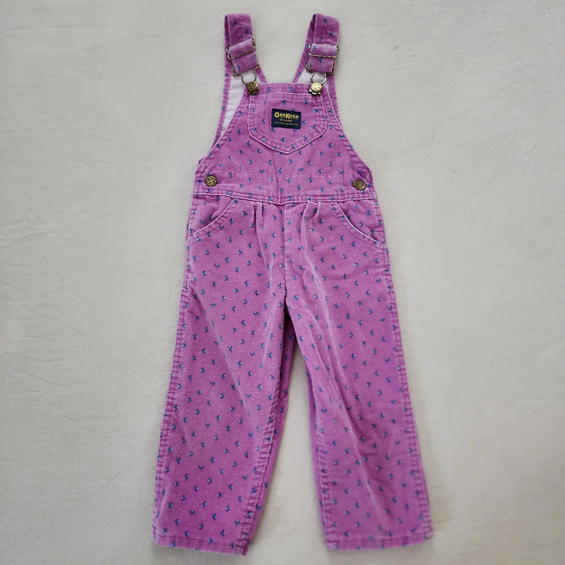 Vintage Oshkosh Floral Overall 3Y