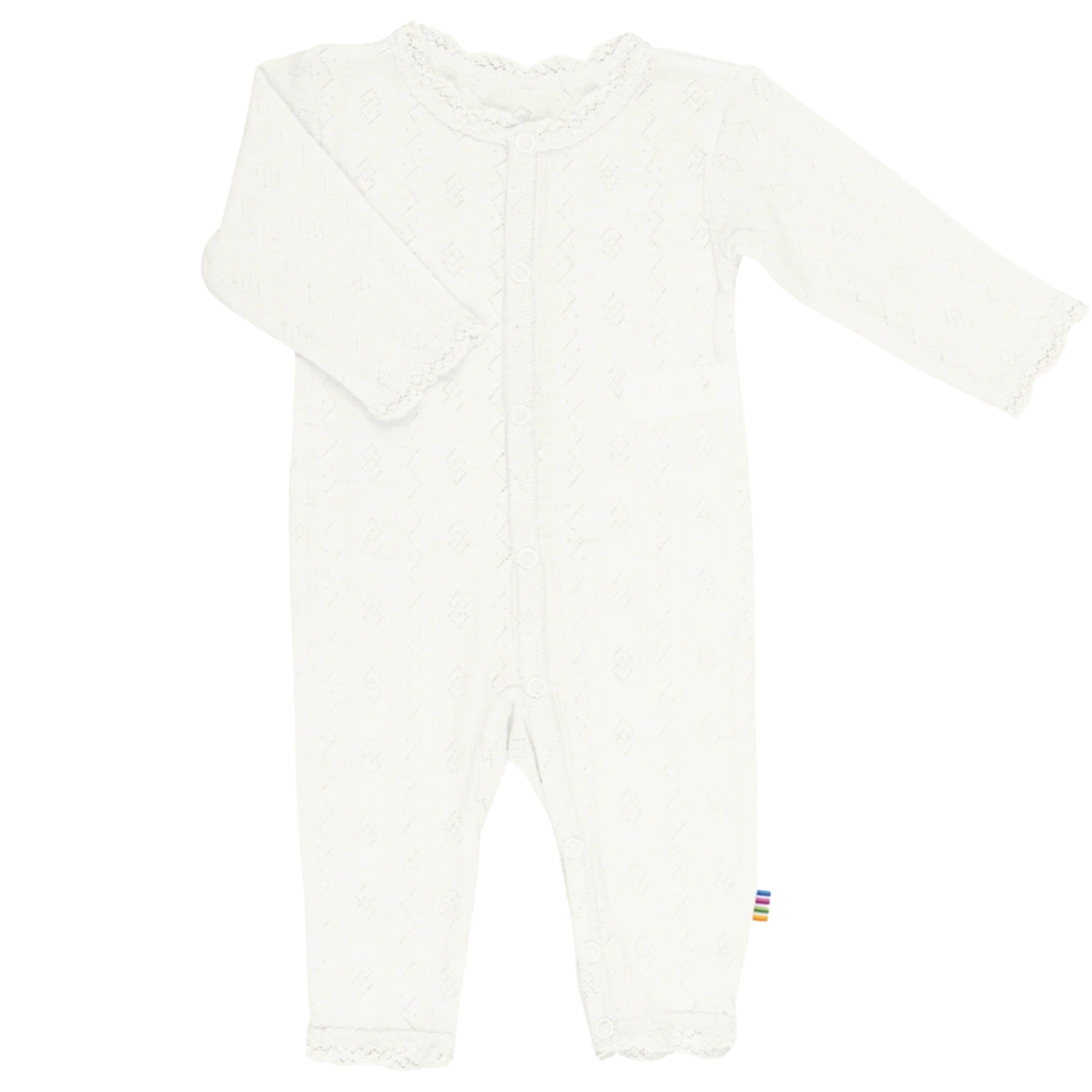 Jumpsuit wol/zijde ajour - wit
