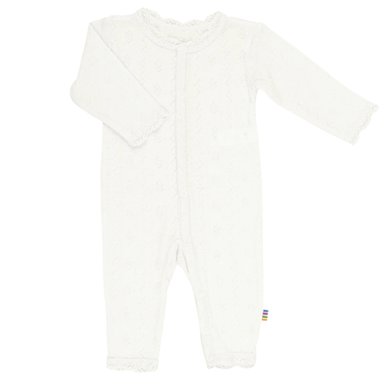 Jumpsuit wol/zijde ajour - wit