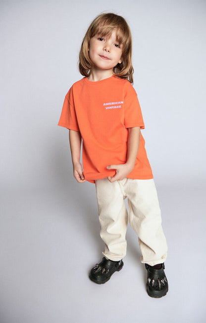 Fizvalley T-shirt - Oranje Mandarijn Vintage