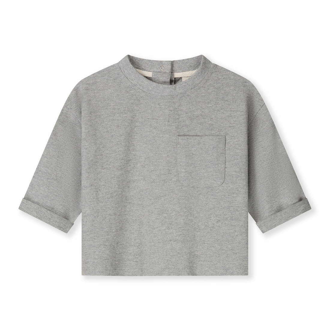 Baby L/S Pocket Tee - Grey Melange