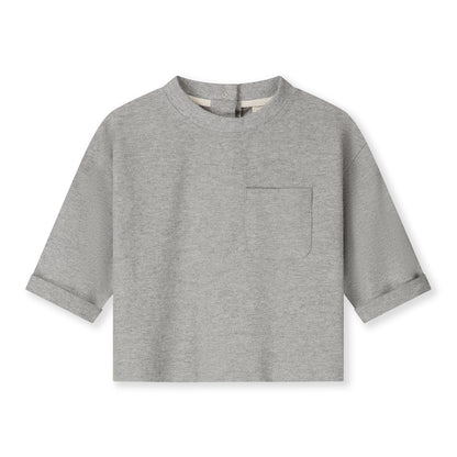 Baby L/S Pocket Tee - Grey Melange