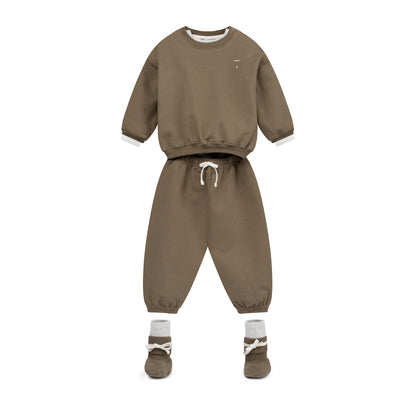 Baby Dropped Shoulder Sweater GOTS - Woody