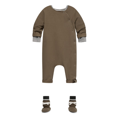 Baby Suit with Snaps GOTS - Woody