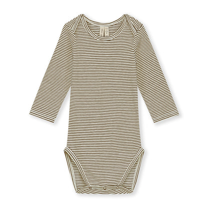 Baby L/S Onesie Gots - Woody - Cream