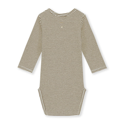 Baby L/S Onesie Gots - Woody - Cream