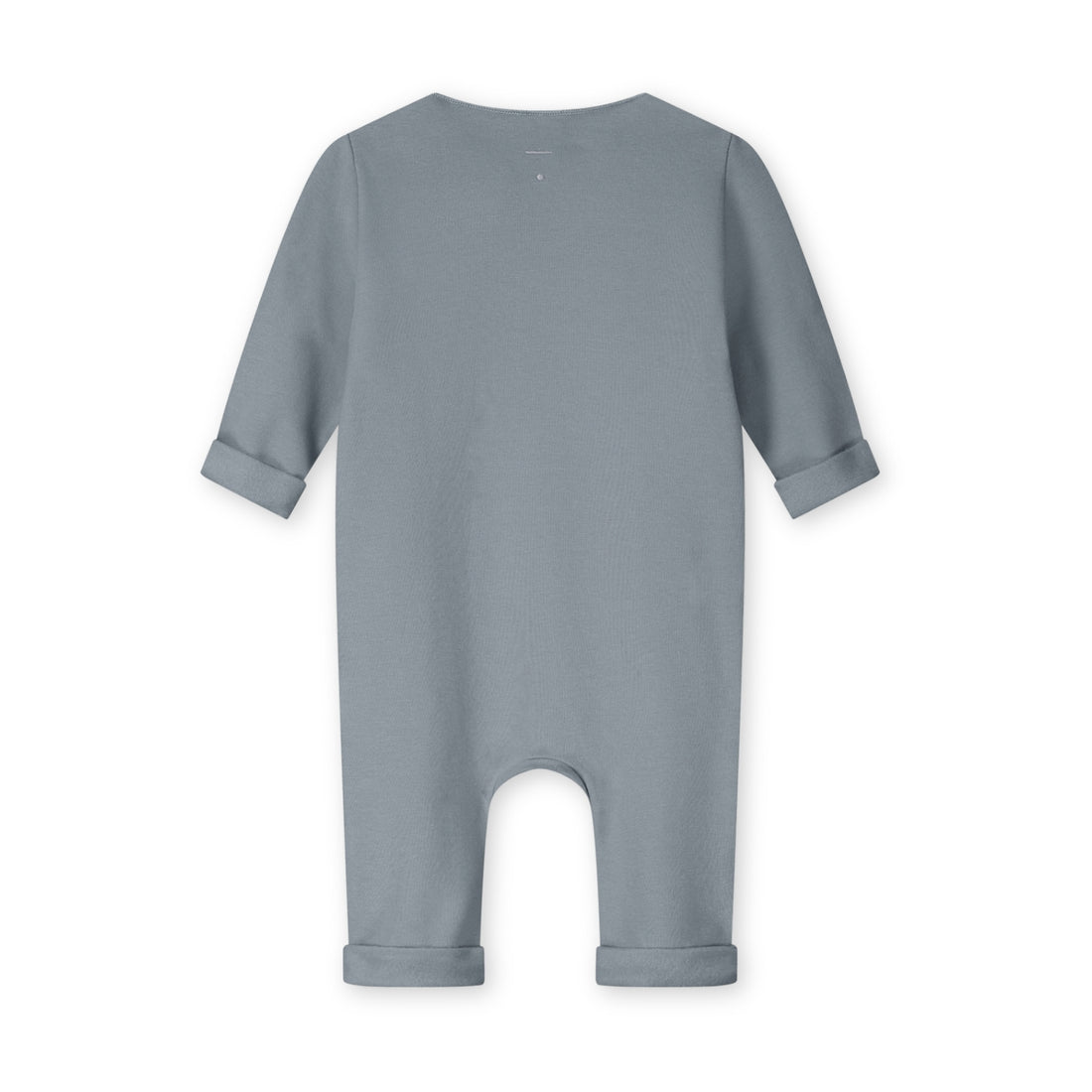 Baby Suit With Snaps Gots - Stone Gray