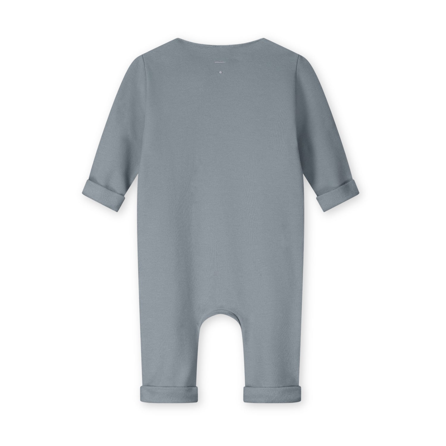 Baby Suit With Snaps Gots - Stone Gray
