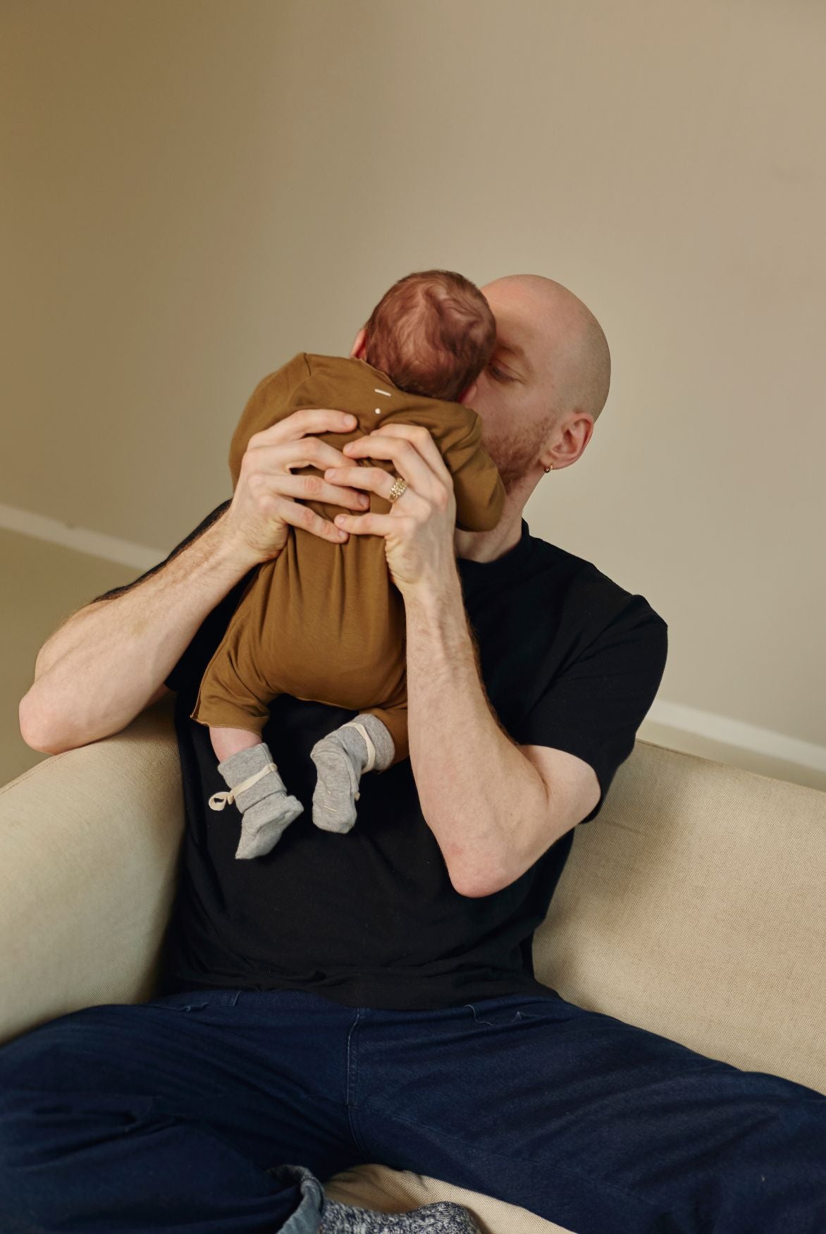 Baby Suit With Snaps Gots - Woody