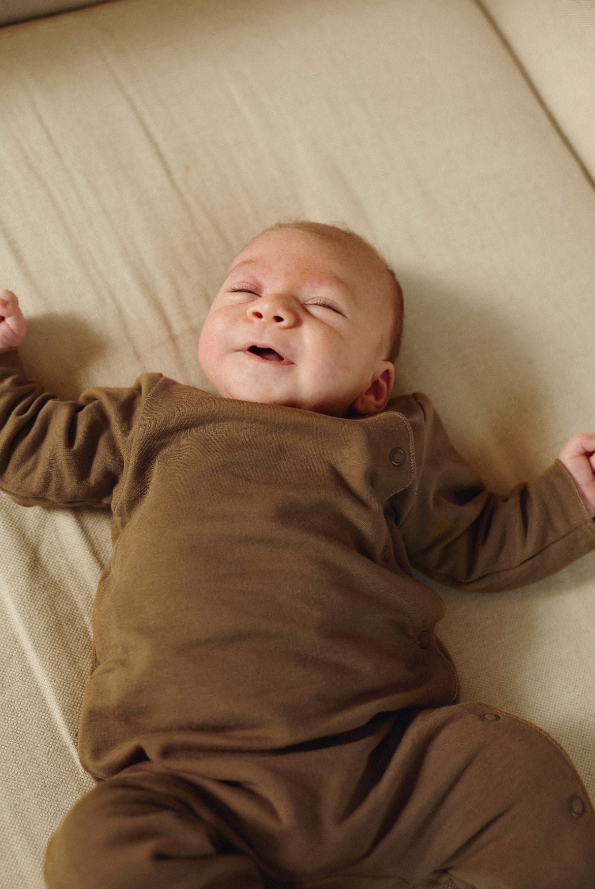Baby Suit With Snaps Gots - Woody