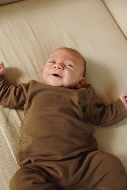 Baby Suit With Snaps Gots - Woody