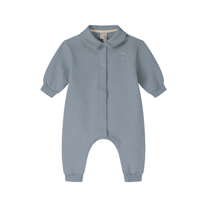 Baby Collar Suit Gots - Stone Gray
